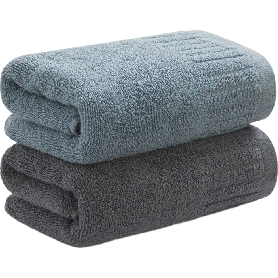 GGT Pure Cotton Towel for Bathing And Face Washing, Soft And Absorbent, for Adults, Home Use, All Cotton, for Women And Men, Hand Towel, Blue Mouse + Carbon Removal