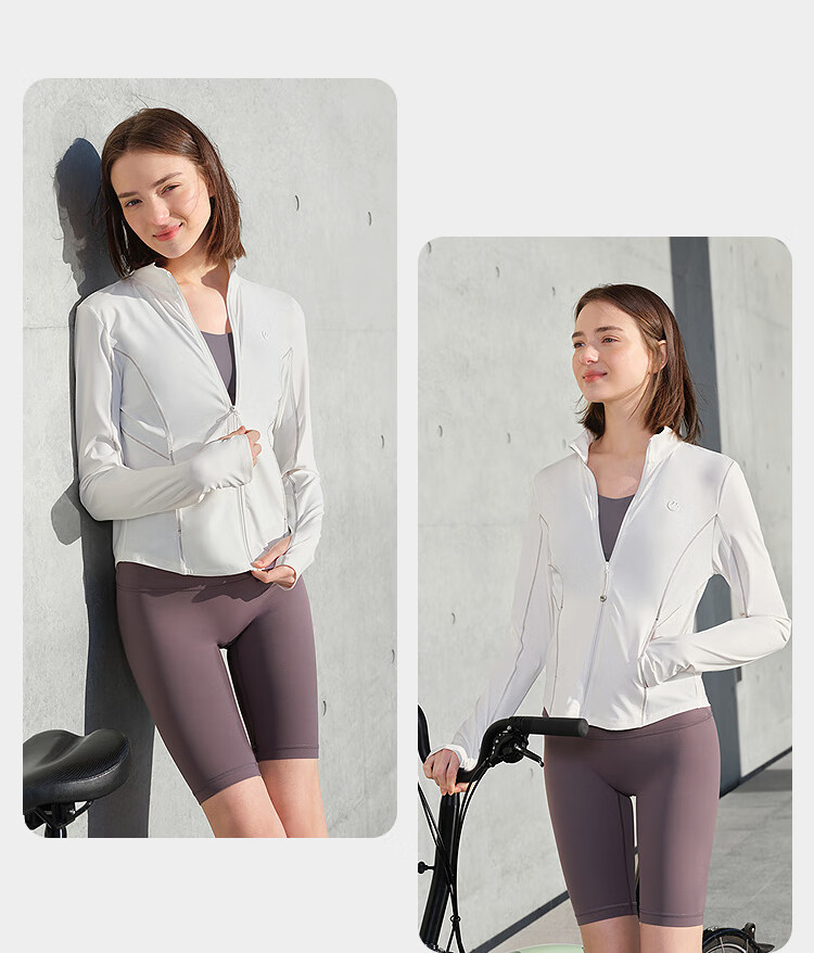 BOSIDENG Summer National Standard Original Yarn Sun Protection Jacket for Women UPF100+ UV Protection Slim Outdoor Travel Coat 11