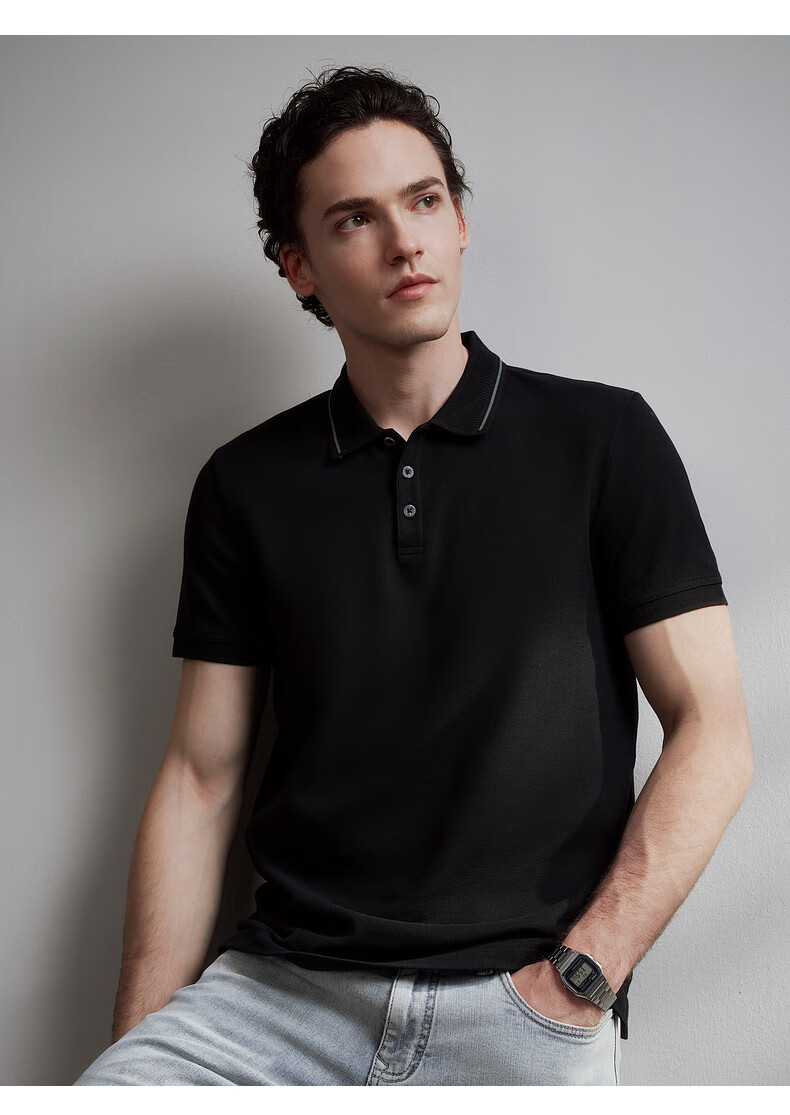 G2000 Cotton Soft Skin Pique Polo Shirt with Contrast Collar Spring Summer Mall Edition Pink Blue M 11
