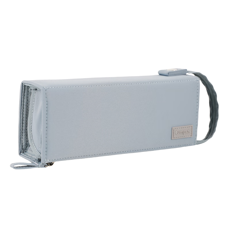 Kokuyo Campus Large Capacity Horizontal Pencil Case Student Multifunctional Stationery Box High-Value Simple Portable Storage Bag Blue 1pc WSG-PC322LB