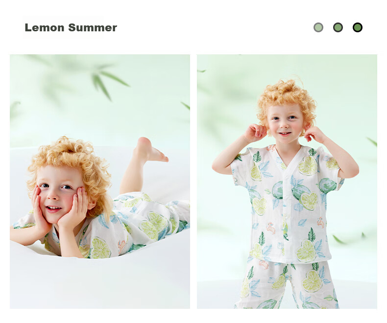 Beitaisi Children's Pajamas, Girls And Boys Summer Thin Breathable Home Wear Set, Baby Parent-Child Sleepwear Short Sleeve 24
