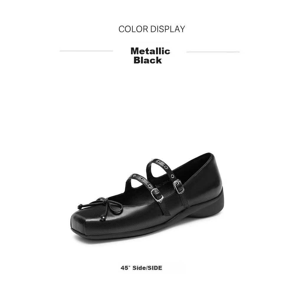 STACCATO Blogger Recommended Spring 2026 Yuguang Ballet Mary Jane Shoes, Ballet Flats S6821AQ6, Moonlight White, Size 37 15