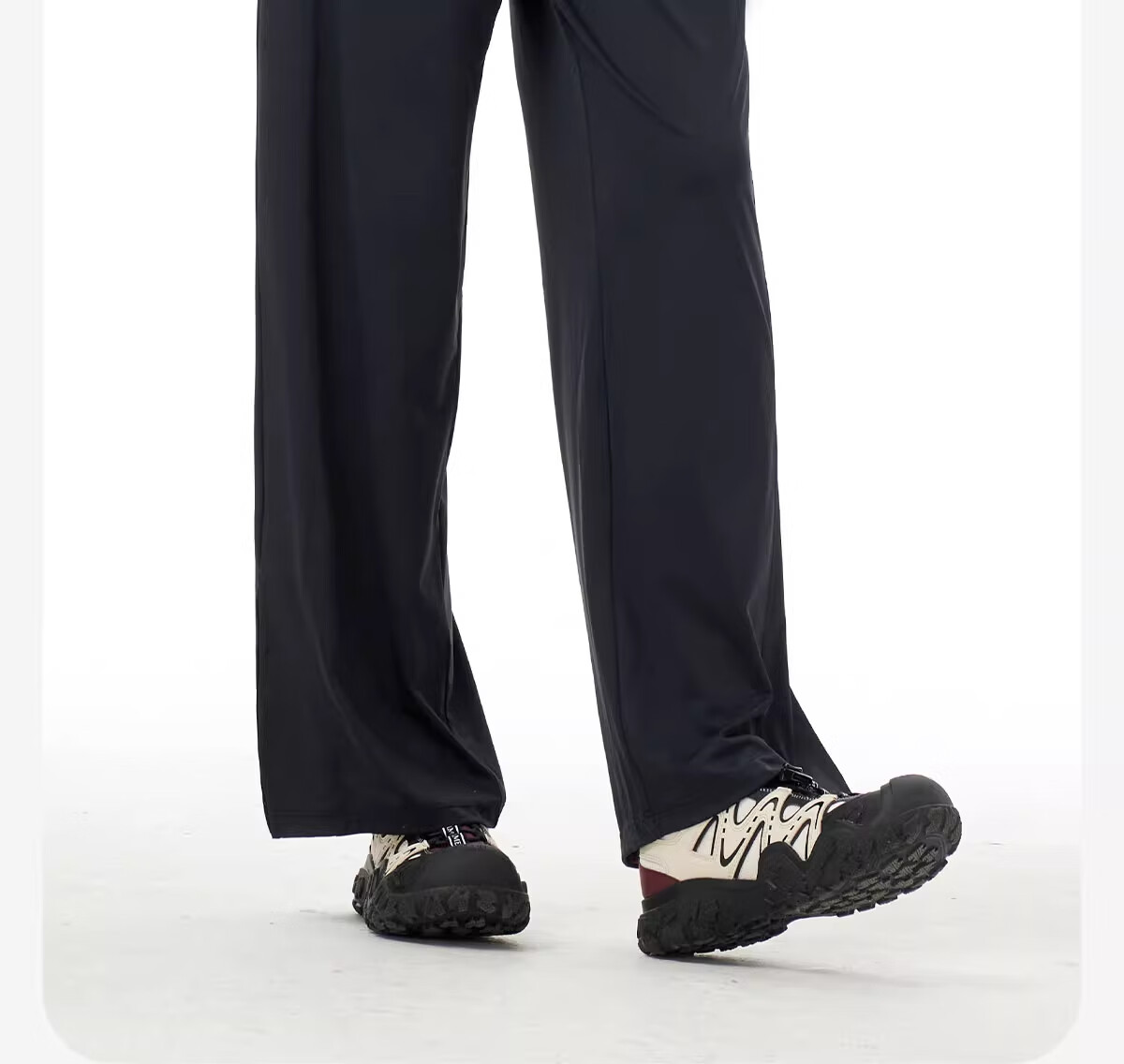 CAMEL Women's Casual Wide-Leg Pants, Spring And Summer Quick-Dry Cool Breathable Loose Sports Original Yarn Ice Silk Sun Protection Pants, L 14