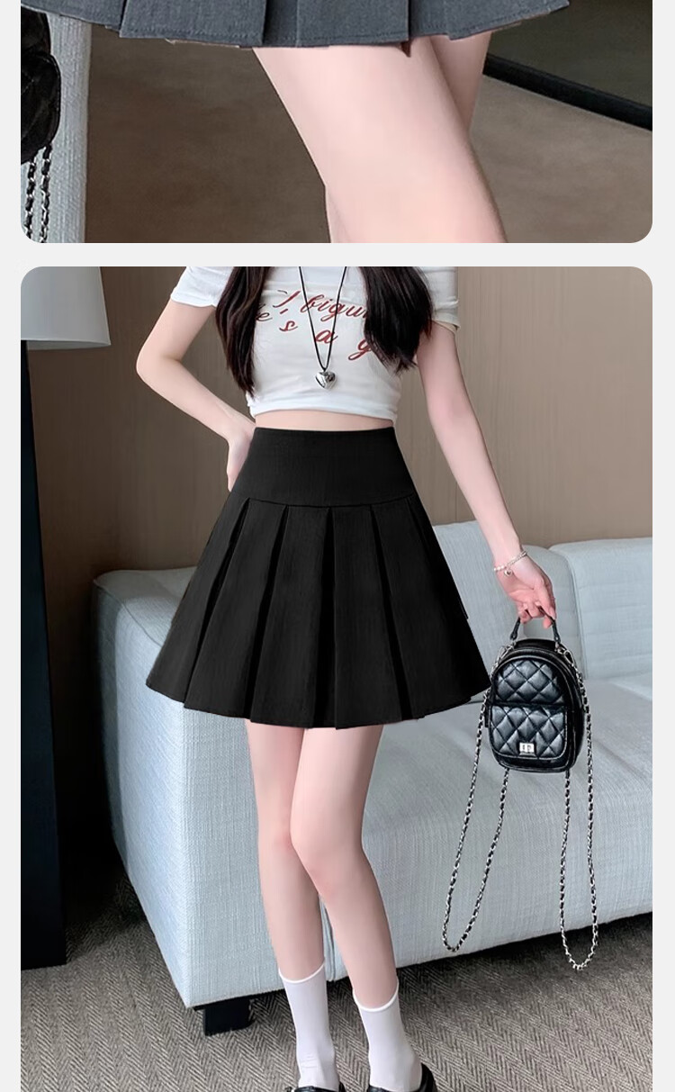Borui Women's Blazer High-Waist Slimming JK Pleated A-Line Skirt Anti-Exposure Short Skirt Summer 2025 New Arrival 14