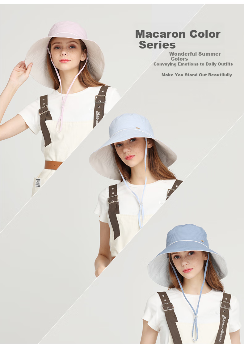 Kenmont Spring And Summer Wide Brim Cycling Breathable Sun Protection Hat for Women, Foldable UV-Resistant Sunshade Cap Thin Km-3721 3