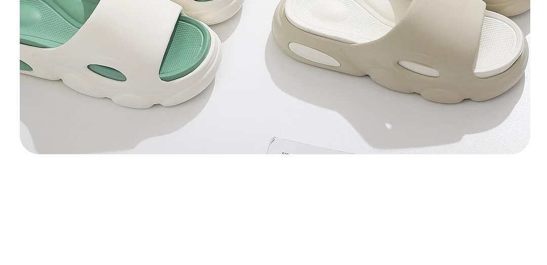 GUOLUOFEI Thick-Soled Slippers for Men, Summer Outdoor Wear, Sports Thick Sole, Stepping-On Feeling, Outdoor Non-Slip Couple Sandals, Pink Purple, Size 35-36 5