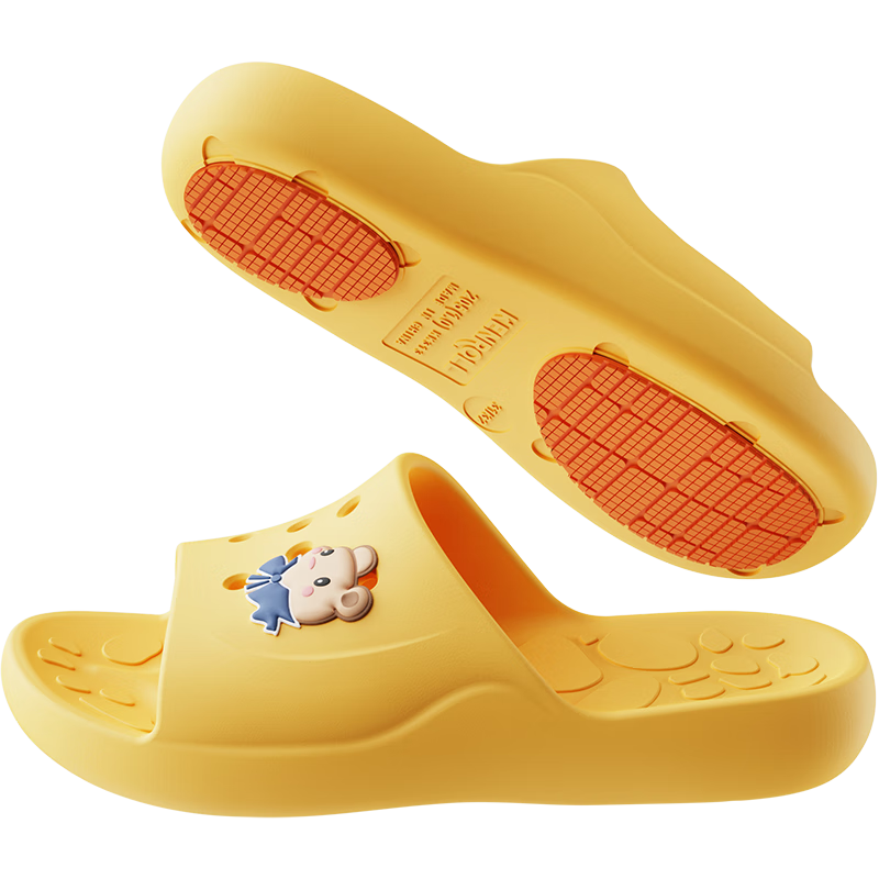 Korokoro Children's Bathroom Anti-Slip Slippers Summer Home Outdoor Shower Cartoon Slippers