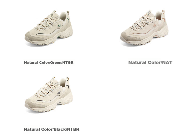Skechers Moka Bear Morandi Light-Colored Sneakers, Women's Dad Shoes, 896145 3