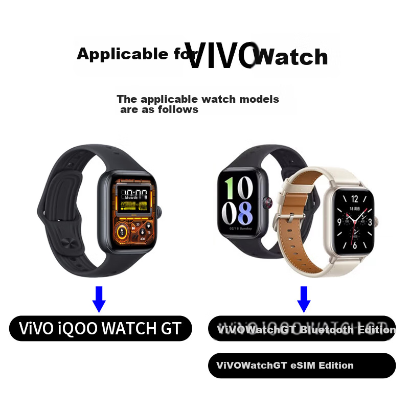 Магнитная зарядная док-станция Masentek для Vivo IQOO Watch GT, кабель для быстрой зарядки, совместимый с Bluetooth/ESIM версией GT, аксессуар USB