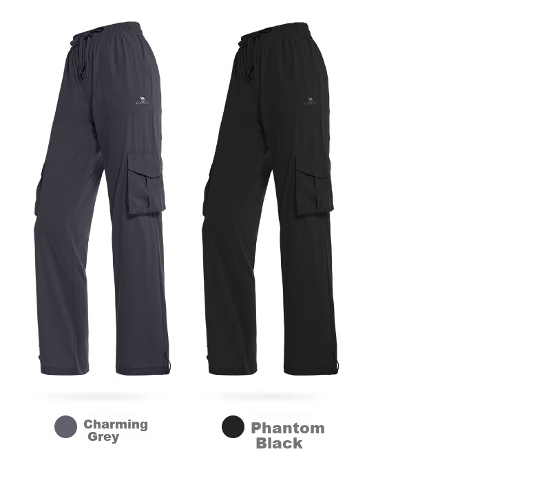 CAMEL Women's Paratrooper Cargo Pants, High-Waist, Spring/summer 2025 New Style, Loose Straight-Leg Pants, Breathable Sun Protection Casual Pants, XXL 4