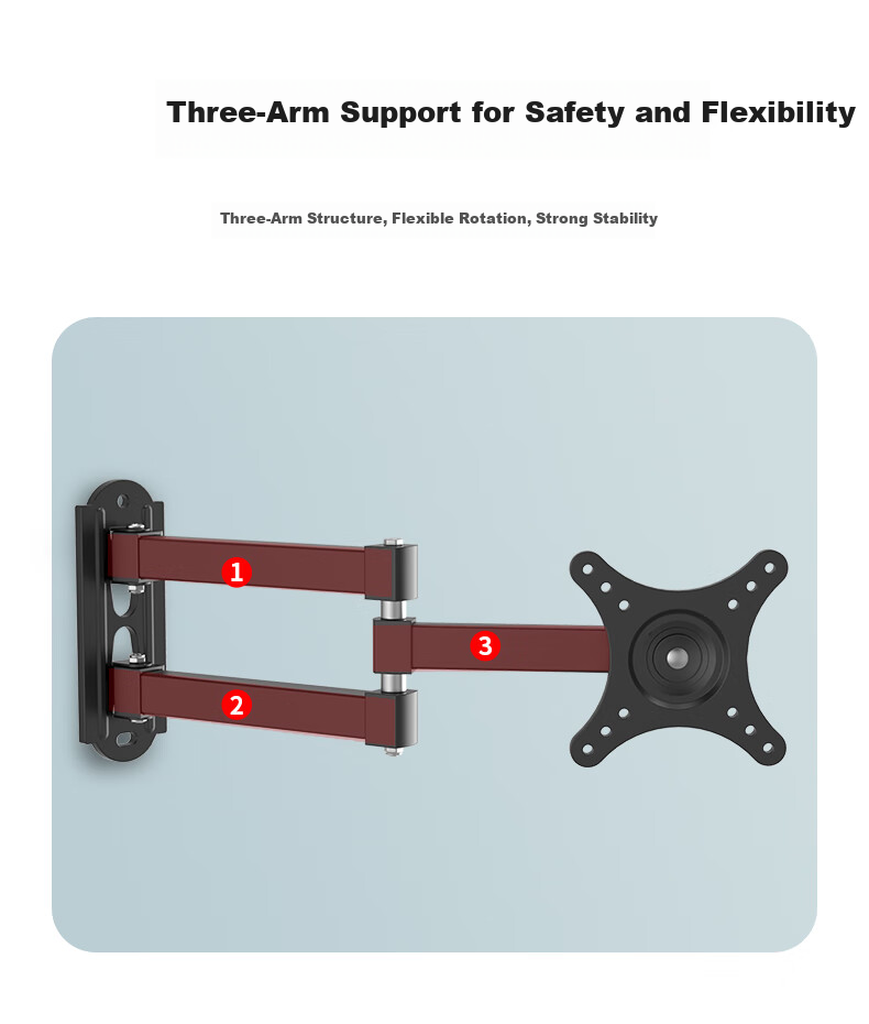 LUCKPRO Monitor Stand, Computer Monitor Arm, Adjustable Height Computer Stand, Monitor Mechanical Arm Riser, Desktop Rotating DX01-01 3