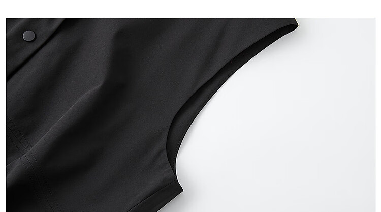 Dme [Minimalist Return] Autumn Simple Style Commuter Hooded Sleeveless Four-Button Casual Jacket Women's Outerwear 16