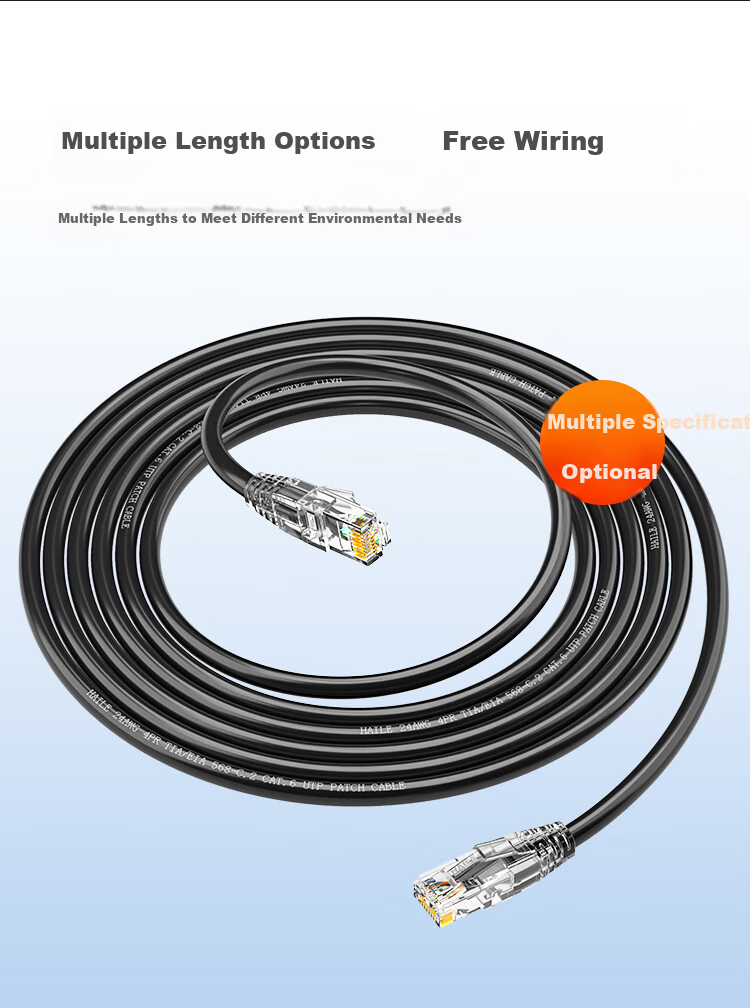 HAILE, Category 6 Pure Copper Network Cable, Gigabit High-Speed Broadband Cable, Category 6 Home Computer Router Monitoring Cable, 8-Core Twisted Pair Patch Cord 20 Meters, HT-513H 10