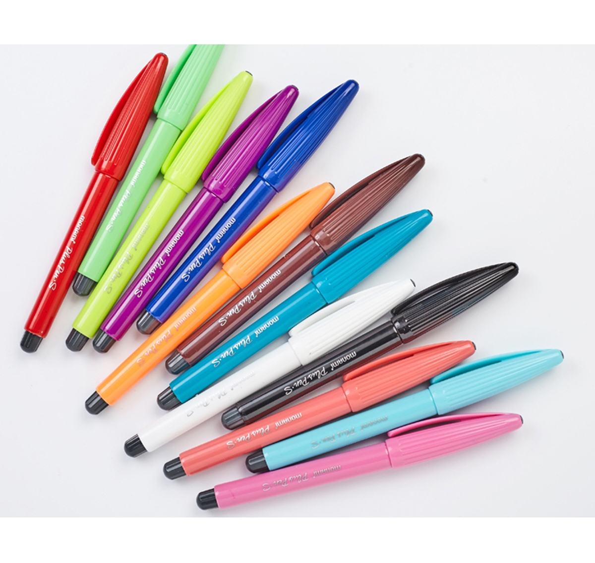 Monami Fiber Pen, Water-Based Outline Pen, Colored Gel Pen, Journal Pen, 0.4mm, 12-Color Set, 04031Z12, Watercolor Pe 11