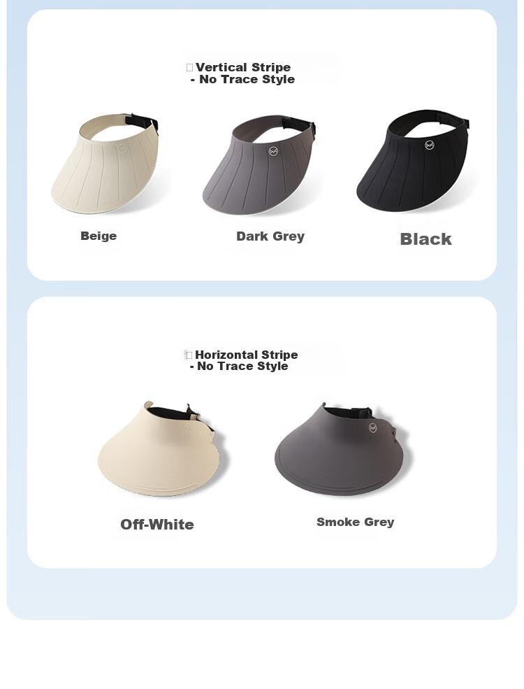 MiiOW Sun Protection Hat for Women, UV-Resistant Seamless Visor Hat, Foldable Wide Brim Sunhat for Summer 2026 15