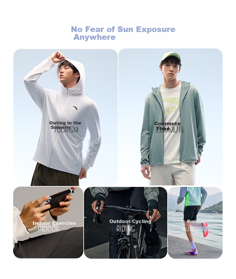 Anta Juejue Purple 5.0 | Moisture-Wicking Quick-Dry UV Protection Men's Summer Skin Jacket Hooded Lightweight Fishing Shirt 8