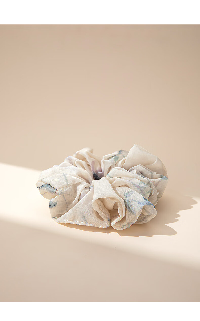 Qlady New Chinese-Style Ink Washed Hair Tie, Hair Accessory, 2026 Elastic Band, Hair Bun Maker, Hair Ornament, Hair Flower, Mid-Autumn Festival Gift 2