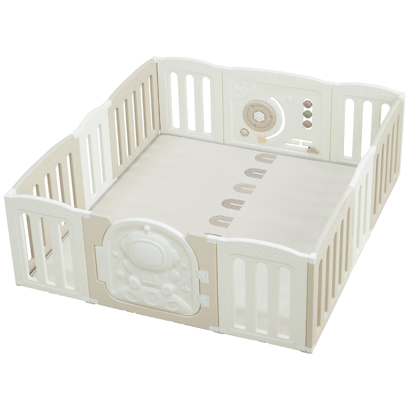 BEIESTATE Baby Crawling Mat Playpen Baby Fence Living Room Astronaut Playpen 180x200cm