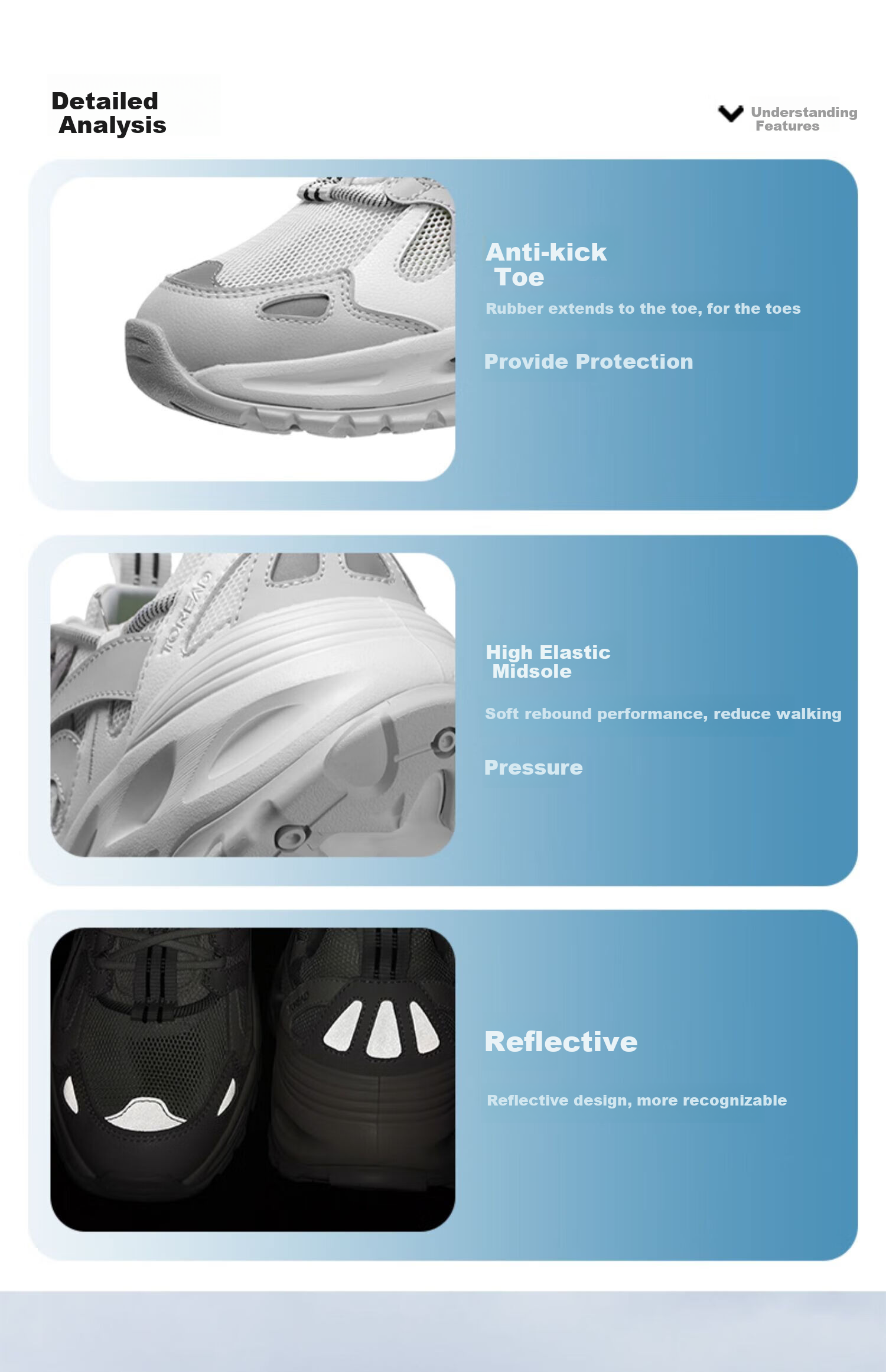 TOREAD Men's Water Shoes, Non-Slip Breathable Hiking Water Shoes, Outdoor Mountaineering Wear-Resistant Casual Sports Shoes TFEEBM81775 24