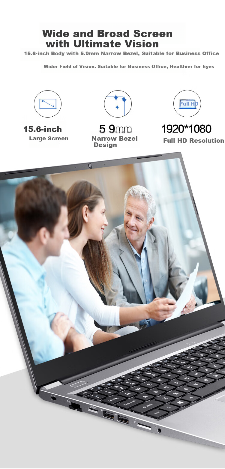Haier Tianyue 14-inch Ultra-Narrow Bezel Laptop Office Student Business Portable AI Thin and Light (i5-13420H/16GB/512GB SSD) 3