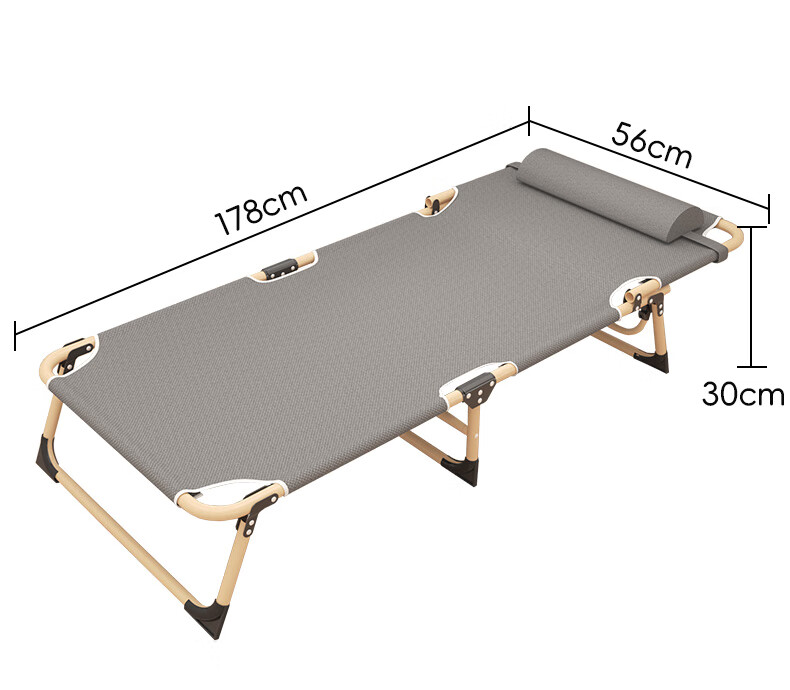 Jianyi Home Folding Single Bed Office Nap Rest Bed Military Cot Care Bed Tri-Fold Bed 12