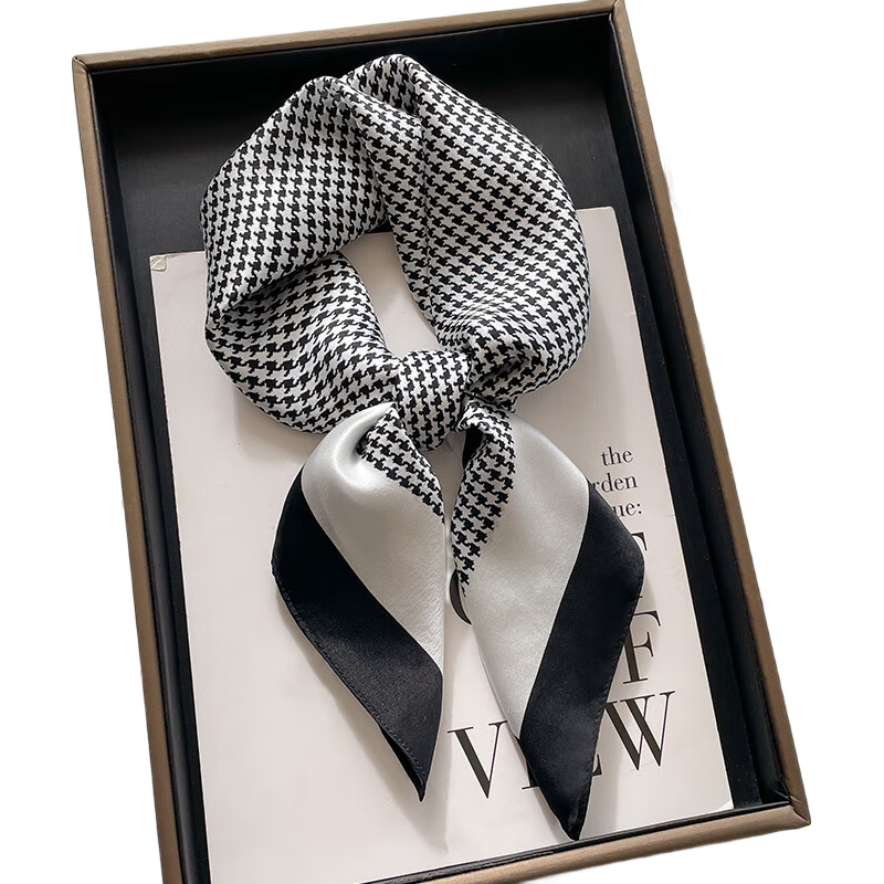 Hangsilu Silk Scarf for Women, Mulberry Silk Square Scarf, Birthday And Holiday Gift for Ladies, Mothers, Teachers
