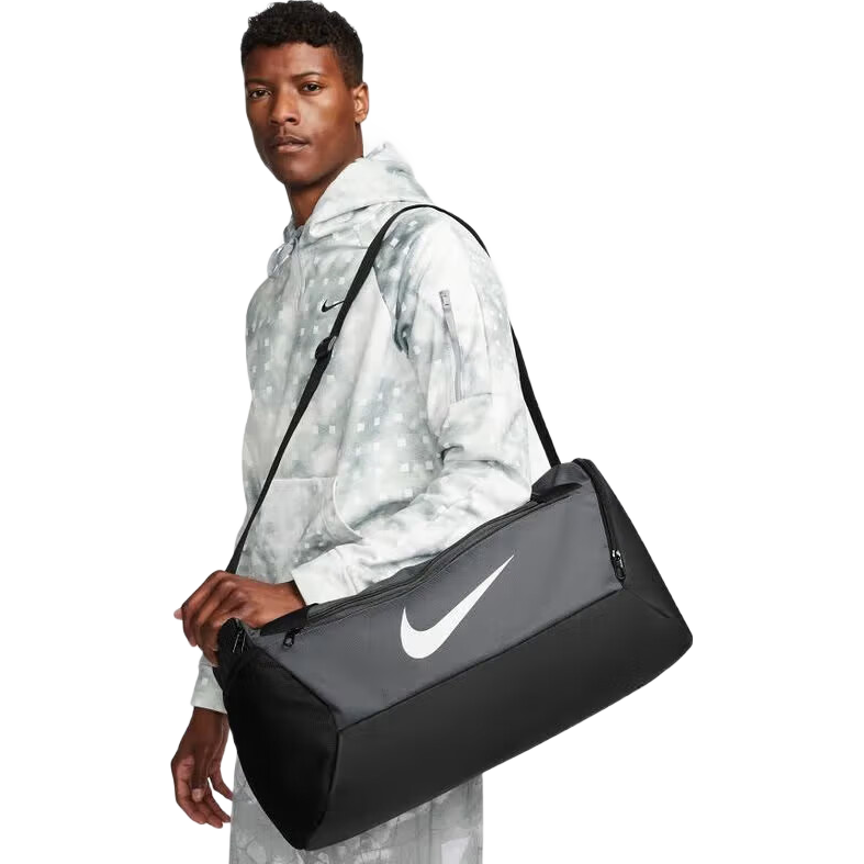 NIKE Unisex Crossbody Bag, BRSLA S DUFF Casual Bag DM3976-068 Black/gray, One Size Fits All