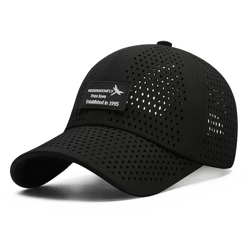 RED DRAGONFLY Hat for Men, Summer Sun Protection Quick-Dry Baseball Cap, Outdoor Fishing Sun Hat, Soft Top Mesh Sun Visor Cap for Wome