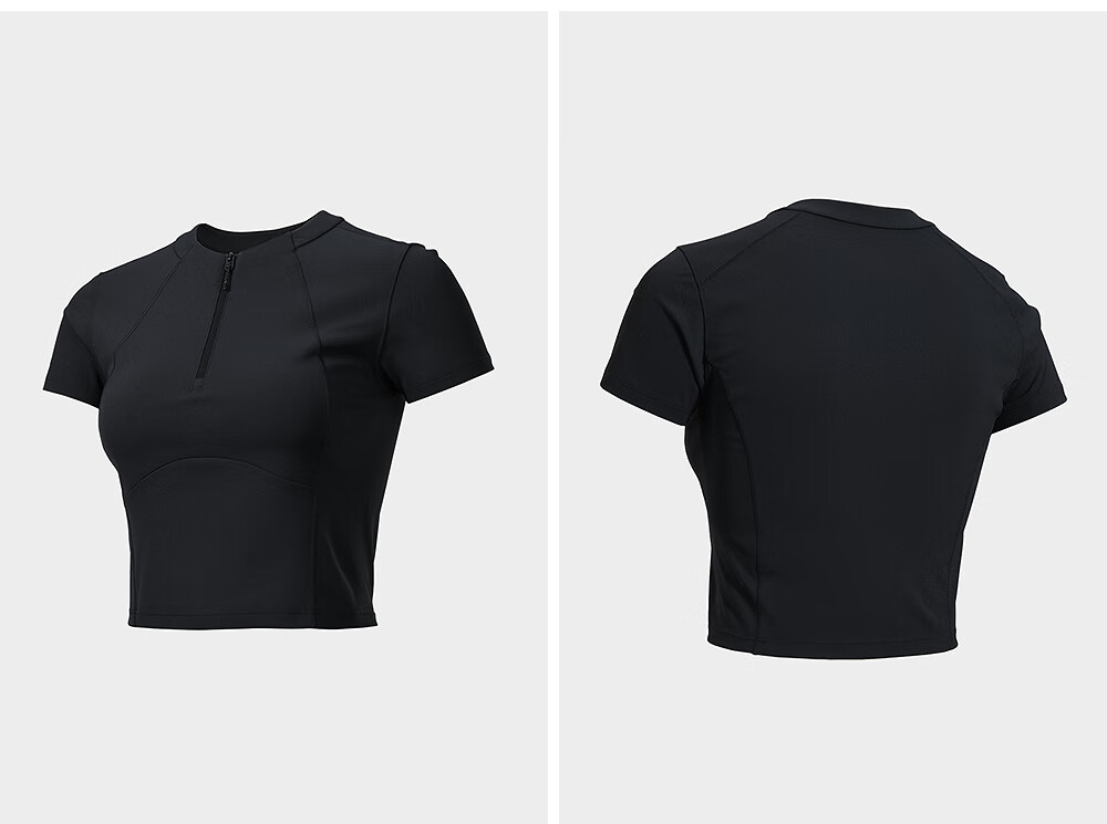 KAILAS Kailas Women's Short Sleeve Stand Collar Half-Zip Breathable Lightweight Quick-Dry Outdoor Hiking Sports T-Shirt Spring Summer 9