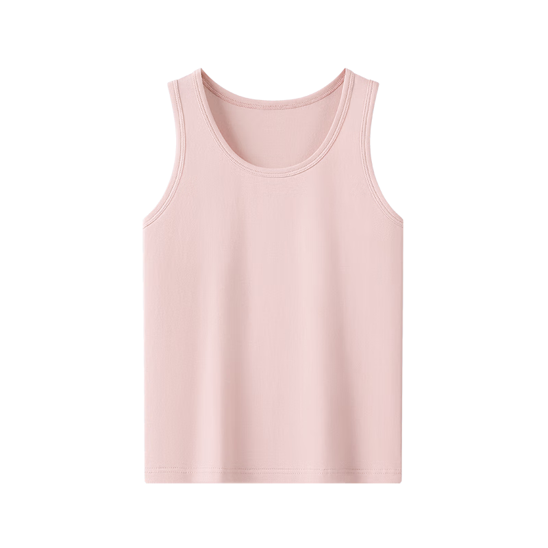 Hengyuanxiang Kids Vest Boys and Girls 7A Antibacterial Mite-Resistant Summer Thin Solid Cotton Sleeveless Base Layer Vest