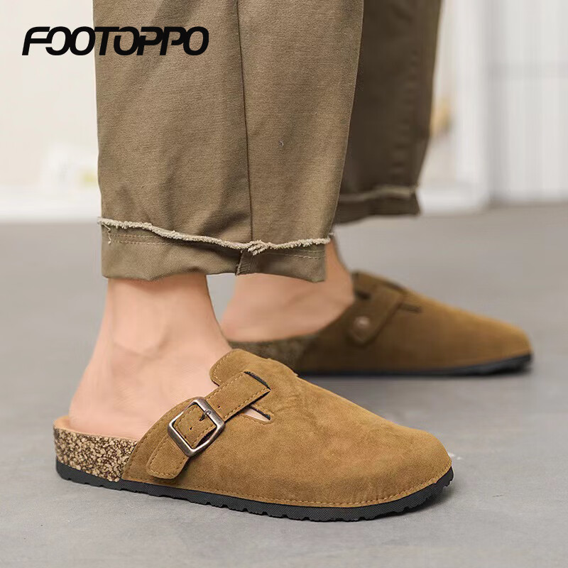 FOOTOPPO Women's Closed-Toe Mules, Ladies' Outdoor Birkenstock Slippers, Thick-Soled Shoes, Summer Outdoor Birkenstock Slippers