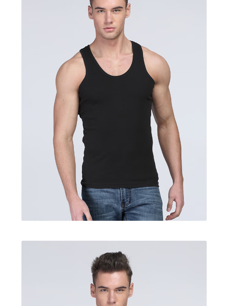 MiiOW 10A Antibacterial Men's Tank Top, Pure Cotton, New Style for 2026, Large Size, Loose-Fitting Sleeveless T-Shirt, Vest, Hurdle Tank Top for Me 16
