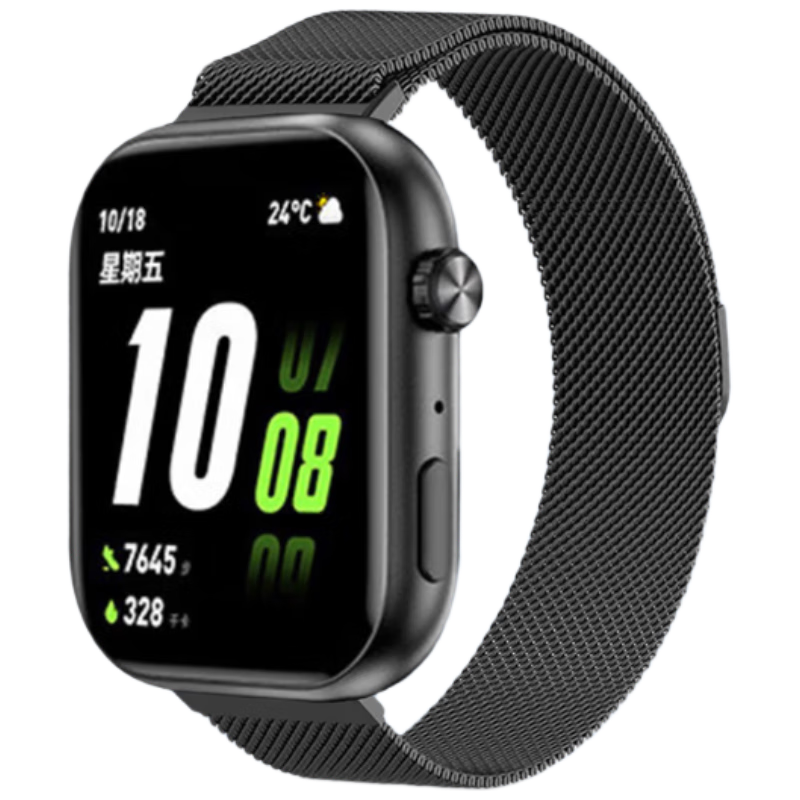 CHENSONG Compatible with Honor Select ROSSINI 2i Watch Metal Milanese Magnetic Strap Summer New Unisex Wristband Black