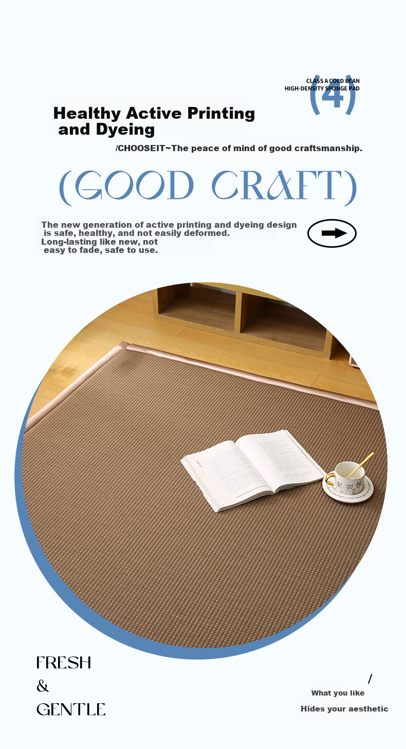 Wuyinliangpin Cooling Bean Mattress Cover, Sleeping Pad, Floor Mat, Tatami Cooling Mat Cover, 1.8x2 Meters 15