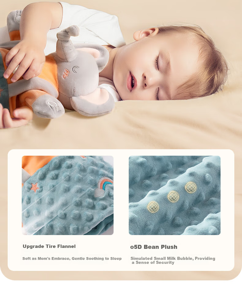Beitaisi Comforting Doll Sleep Aid, Baby Soothing Blanket, Sleep-Inducing Toy, Edible And Chewable, Fox Blansu 10