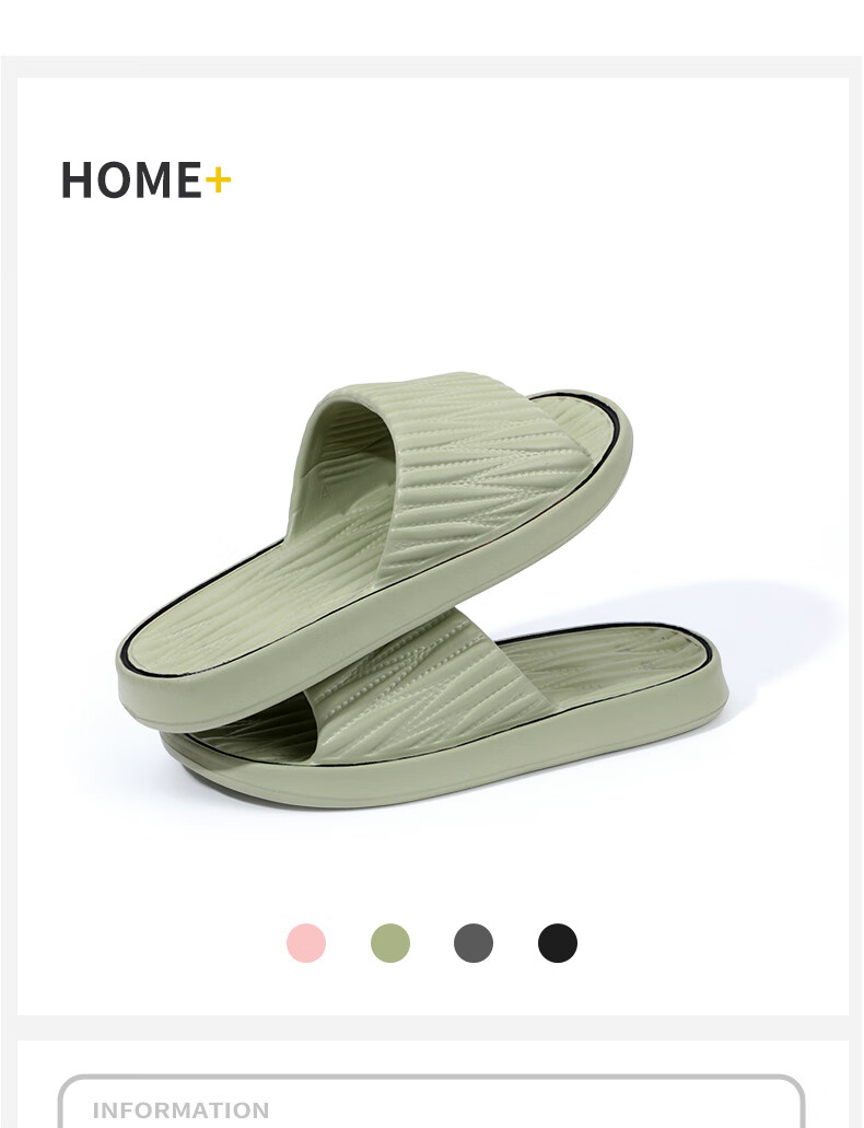 Grace Slippers, Comfortable Breathable Soft Sole EVA, Outdoor Couple Style, Home Thick-Soled Slippers for Summer, Gray, Size 40-41 6