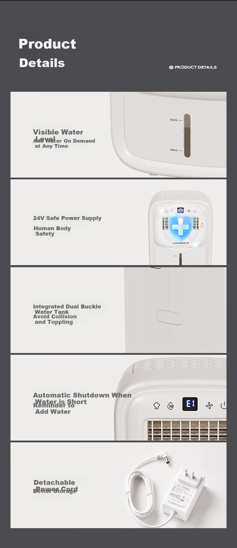 BLAUPUNKT Ice Mist Fan, Kitchen Electric Fan, Home Kitchen Cooling Device, Specialized Small Water-Cooled Air Conditioner Fan, Humidifying Fan, Cold Wind Machine, No Ice Crystal, Energy-Saving, Low Noise, Detachable And Washable, Wall-Mounted X6 16