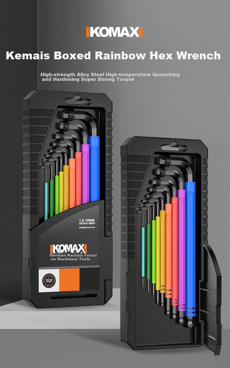 KOMAX Hex Key Set, Universal Star Wrench, Hexagonal Screwdriver Tool, Extended Hexagonal 3