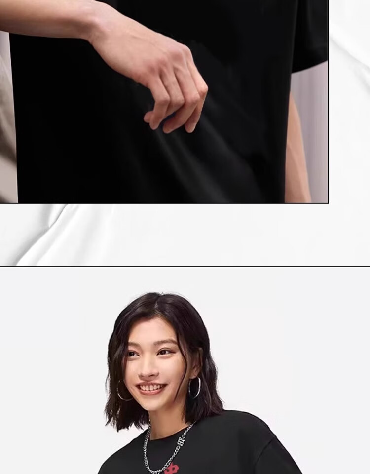 Li-Ning Men's Summer Short Sleeve T-Shirt Trendy Printed Couple Loose Casual Breathable Round Neck Sports Yoga Tee 11