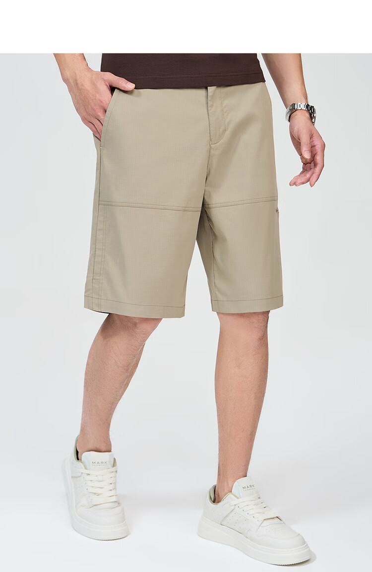 DANCING WOLVES [Cool Sensory Solorona] Summer Split Design Trendy Versatile Casual Shorts for Men, 001 Black, Size 38 10