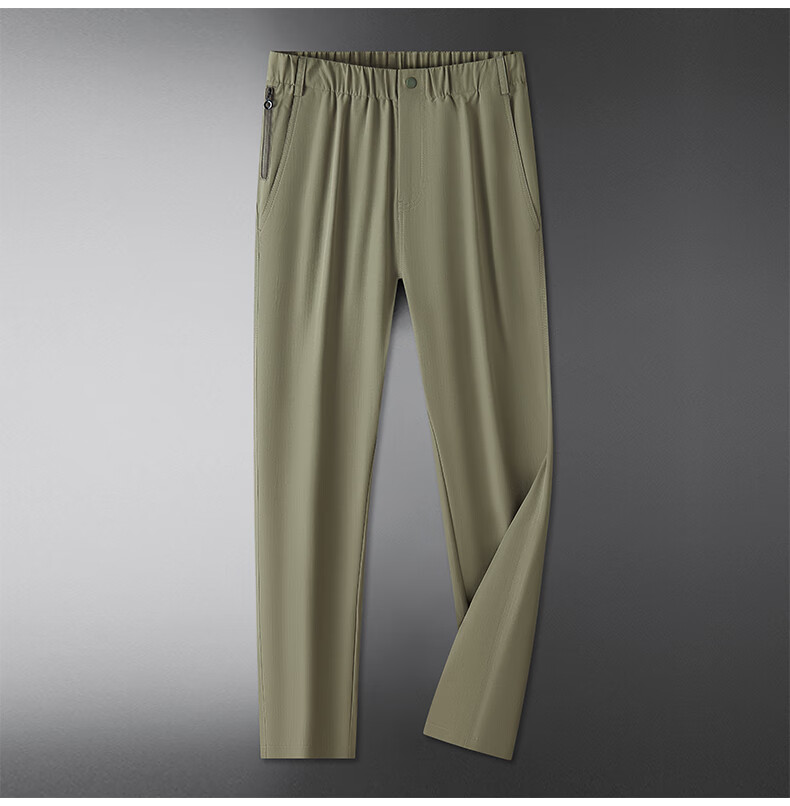 Ayoupang Summer Large Size Elastic Waist Dress Pants, Loose Elastic Business Thin Casual Trousers, Plus Size Cargo Long Pants 22