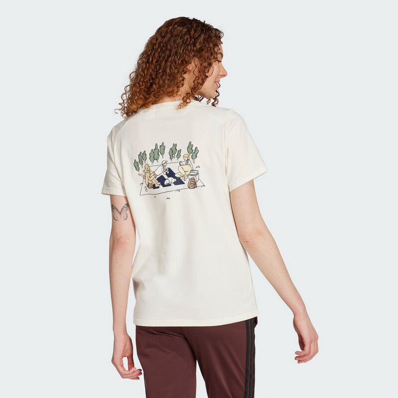 Adidas Women's Sportswear Series W C DDL CAMP T Short-Sleeve JX5322, Han Yu White, L 3