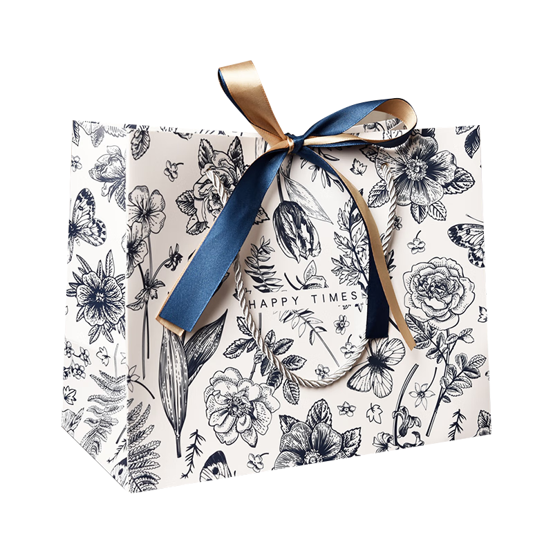 Small Cuttlefish Gift Bags Set of 5 Handheld Birthday Wedding Favor Gift Packaging Paper Bags Housewarming