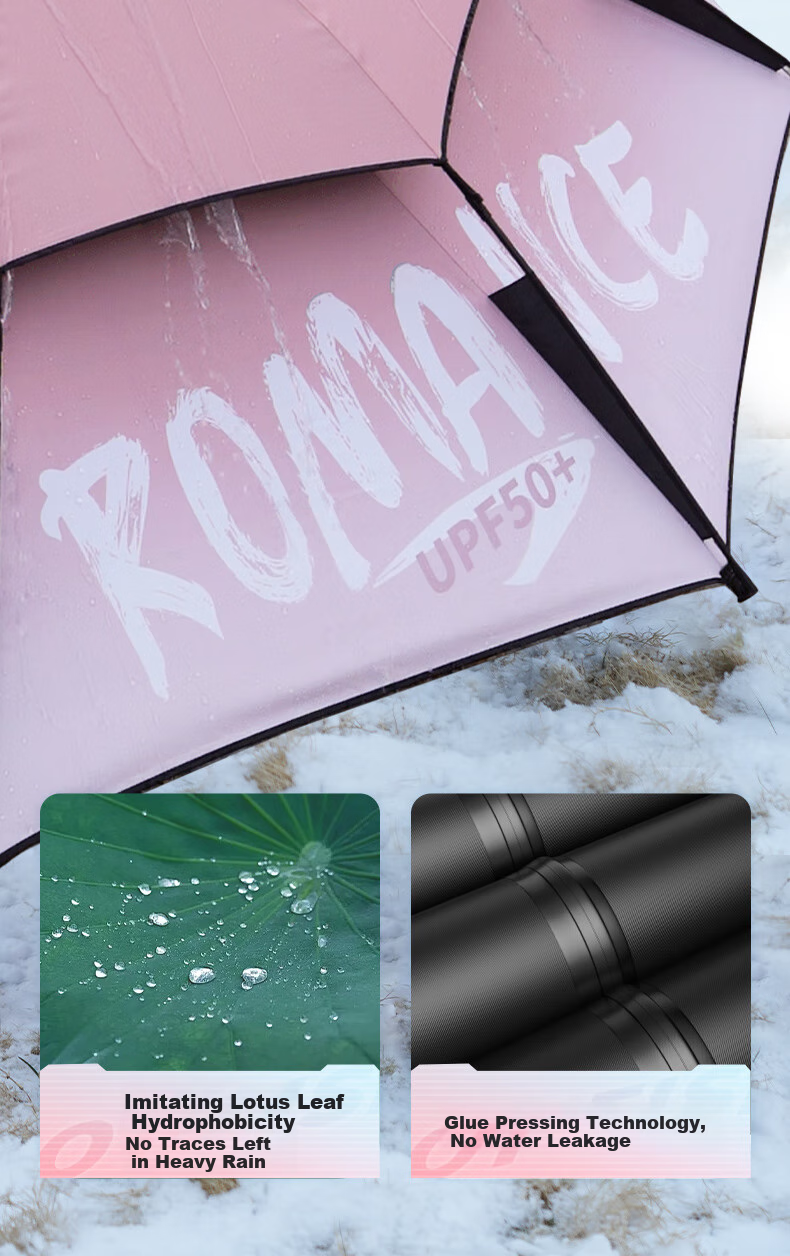 Yuzhiyuan AK-COLOR Umbrella Frame, Pink 12-Sided, 2.4 Meters Long, Pink 12-Sided Anti-Spin Fishing Umbrella 9