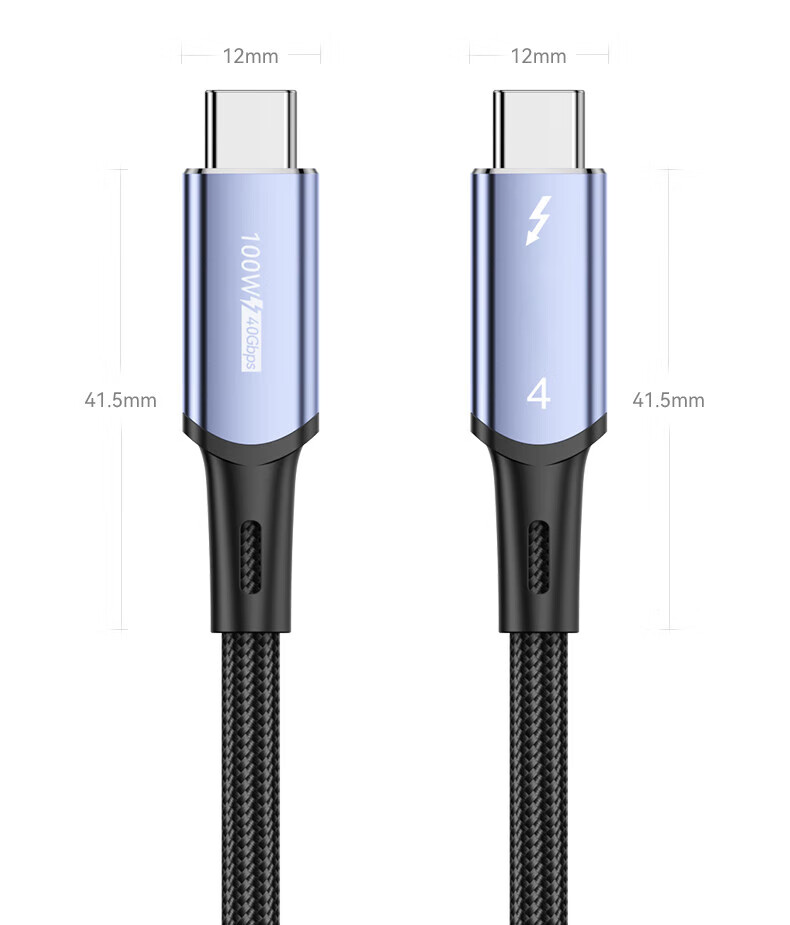 BIAZE Compatible with Apple 17/16/15 Charging Cable, Full-Function Type-C Data Cable, 100W Fast Charging, Ctoc Thunderbolt 4/3, DisplayPort 8K Screen Mirroring, Video Transmission for Laptops 5