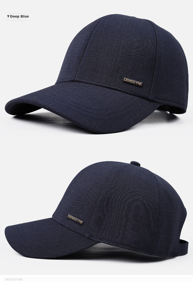 Denssyne Men's All-Season Casual Hard Brim Baseball Cap, Brand Authentic Sun Protection Cap for Middle-Aged And Elderly 10