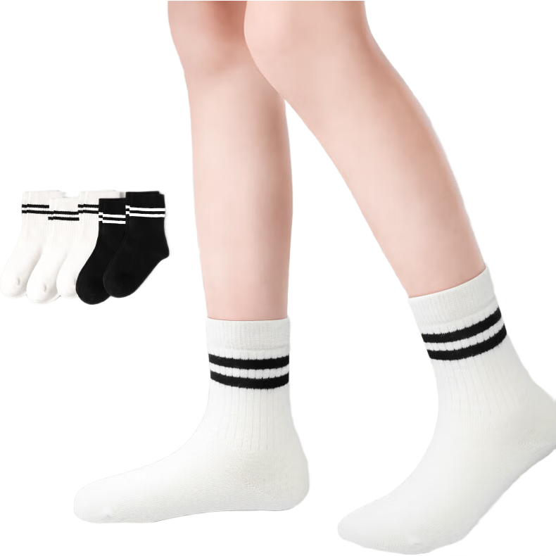 Barbie Girls' Socks, Children's Spring And Autumn Cotton Socks, White Short Socks for Girls, Baby Boys' Student Style Small White Socks