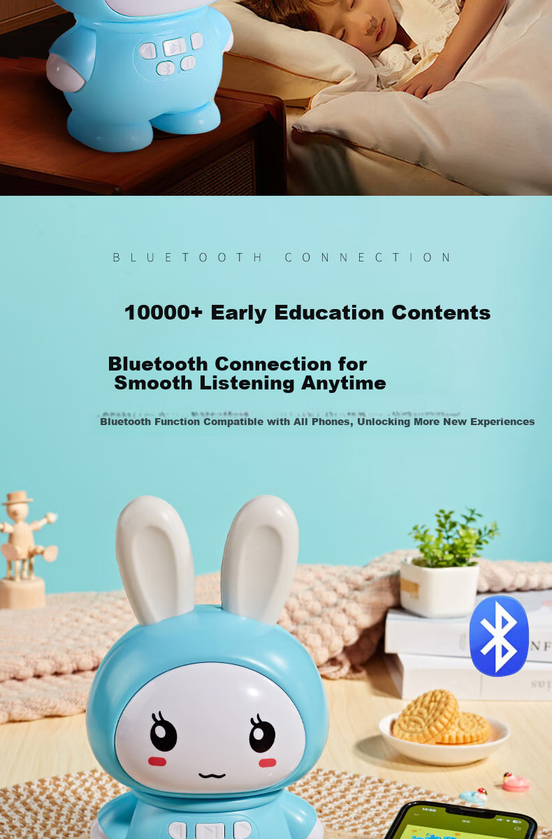 Jiabolan 0-3 Years Old Children's Song Early Education Machine, Infant Toddler Baby Story Machine, Early Education Toy, Boys And Girls Toy, Birthday Gift 5
