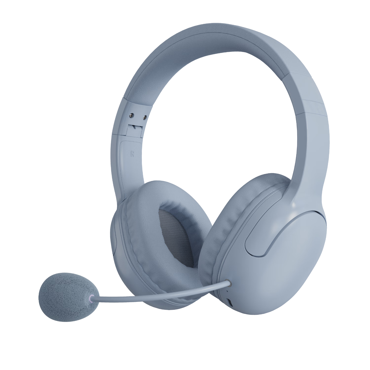 AIBEN M2 Head-Mounted Bluetooth Wireless Earphones with Microphone for Memorization, Follow-Along Learning, Immersive Study, Online Classes, Noise Cancellation, Morandi Blue