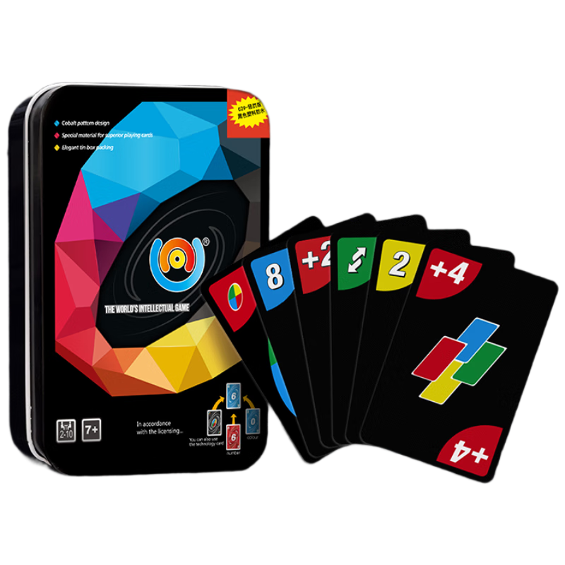 Benniu UNO Card Game Punishment Edition Multiplayer Party Casual Game Official Plastic UNO Game Metal Tin Box